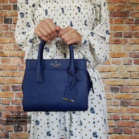 Cameron street MINI candace ocean blue satchel - Picture 3 of 7